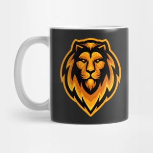 Golden Lion Head Mug